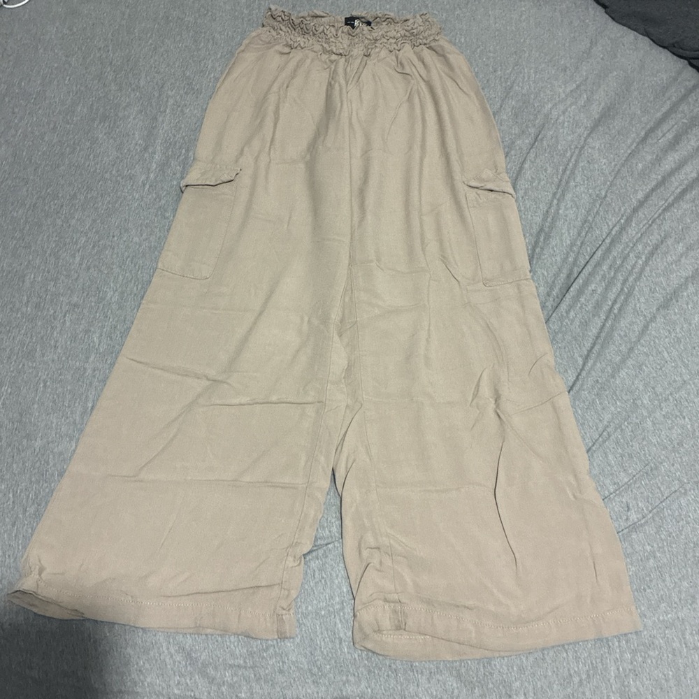 Rewash Taupe Textured Pants